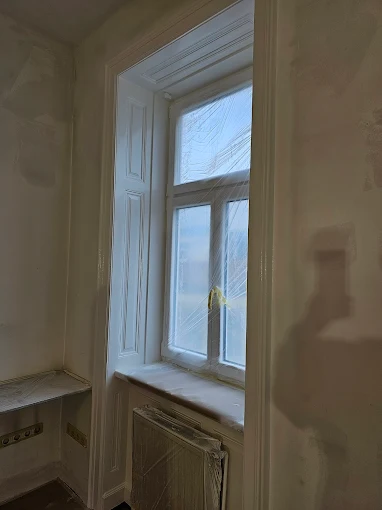 Fensterlaibung Spachtelung